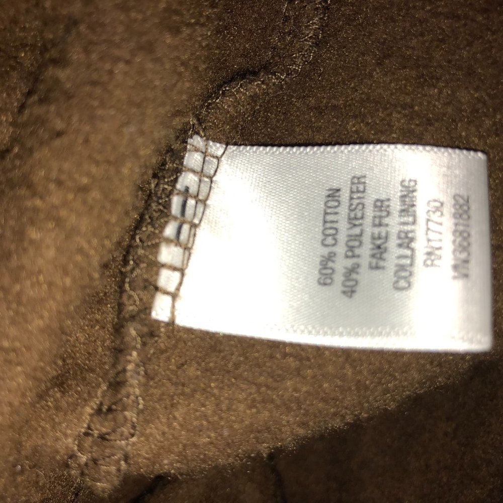 Merona Soft Knit Green Jacket w/ Faux Fur Size XS - Picture 5 of 5